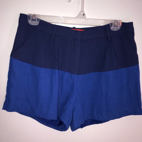 Cartonnier Anthropologie Color Block Blue Shorts - Picture 4 of 8